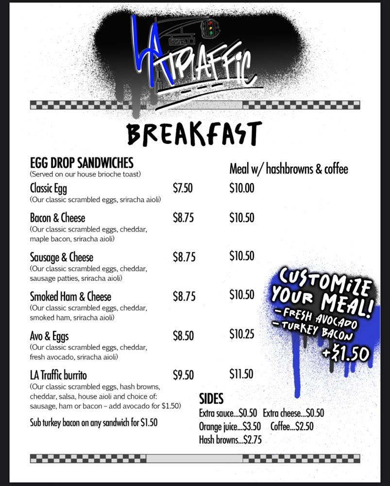 LA TRAFFIC Menu image 1